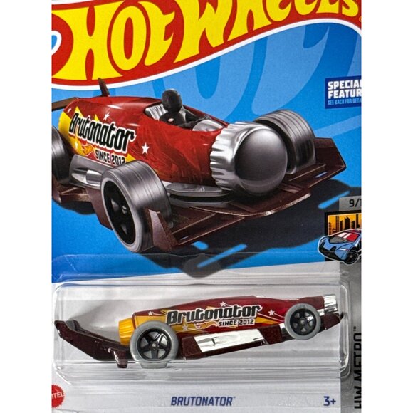 Hot Wheels Brutonnator HW Metro 2024 Red Yellow Jet Car Diecast 1:64 - Picture 3 of 7